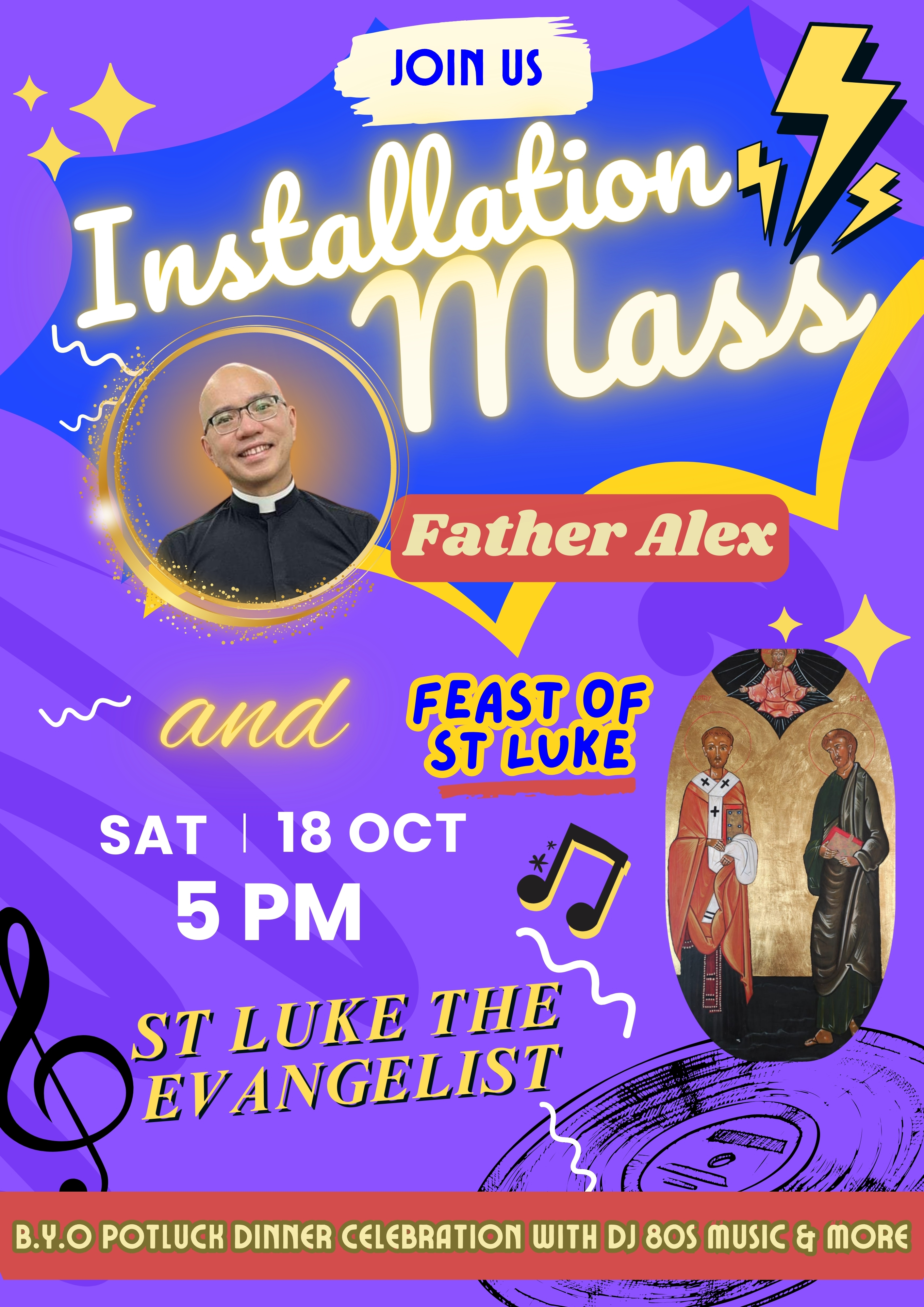 Installation of Fr Alex Invitation without RSVP details 20250918